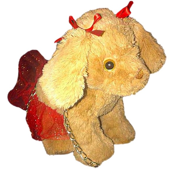 toby enterprise Other - Toby Enterprise Purse Girls Plush Puppy With Red tutu Hand Bag toys stuff animal